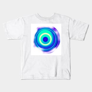 Abstract Neon Eye Kids T-Shirt